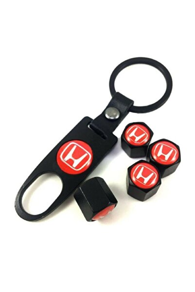 GARDENAUTO Honda Metal Keychain and Sibob Cover Set 1St Quality Red