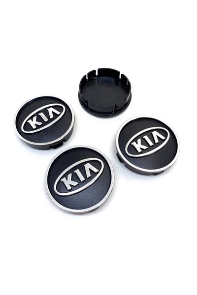 GARDENAUTO Kia Embossing Insert Wheel Hub Cap Black 4S 55mm