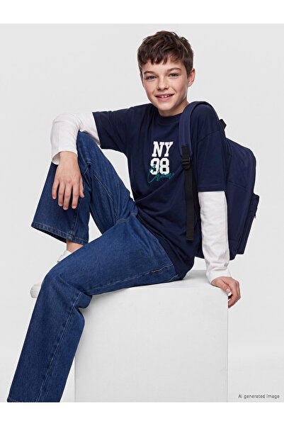 LC Waikiki Sparkling Choices Printed Boy's T-Shirt from Shining Store