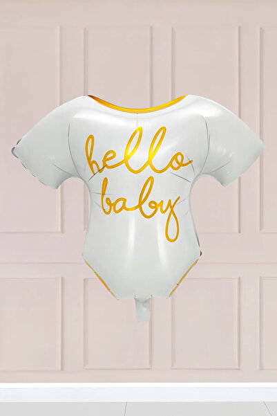 Atölye Mi Hello Baby Written Dress Foil Balloon Baby Shower Balloon 5490
