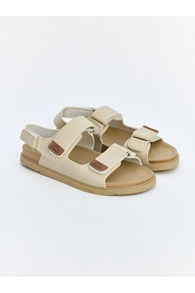 LC Waikiki Lcw Steps Beige Velcro Boys Sandals