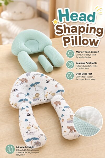 Generic 1 Cotton Head Shaping Pillow Neck Support Crib Sleep U Shape Adjustab...