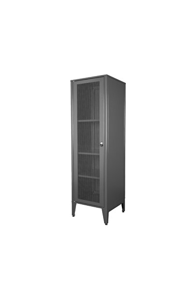 ALFAFONET Ziglat 1550 Serisi Kilitli Metal Home Office Dolabı %70 Perfore Kap...