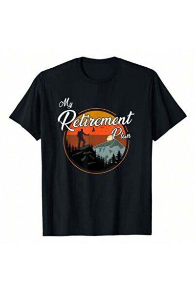 45 BPM تي شيرت My Retirement Plan - Hiking، مصنوع من القطن الخالص بوزن 220 جر...