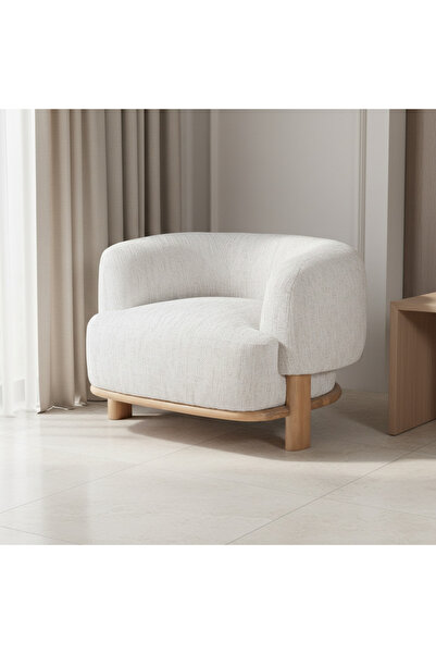 Roots Furniture Snow Linen Beige Chair