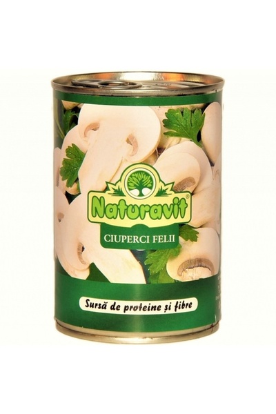 Naturavit Ciuperci feliate la conserva, 425ml