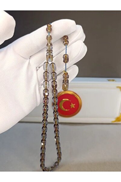 HALİL KOÇAK Block Zar Amber Praying Beads with Patina