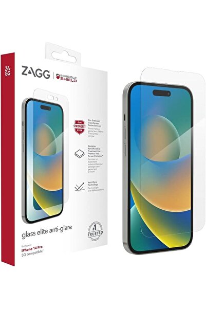 Zagg InvisibleShield Glass Elite Screen Protector for iPhone 14 Pro, Anti-Gla...