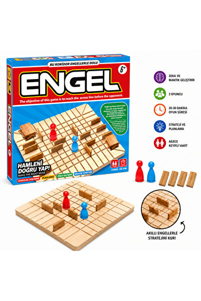 MAKETÇİNİZ Engel Barricade Maze Intelligence and Mind Strategy Box Family Gam...