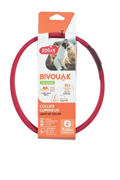 Zolux BVK Led Collar Long-Hair Red
