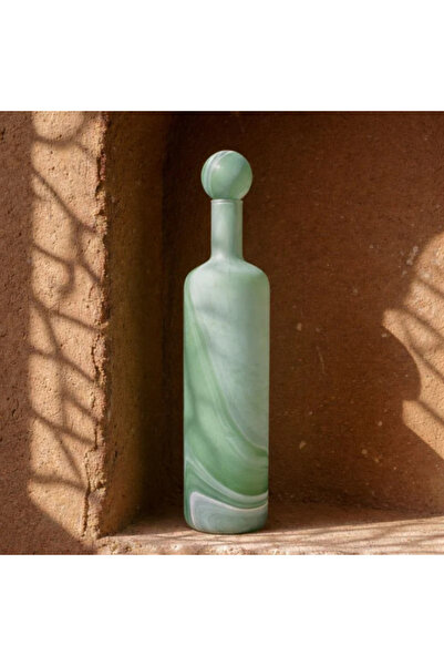 Generic Brand Gc-24/644 Decorative Glass Bottle - 51.5X11.5 cm - Matte Green ...