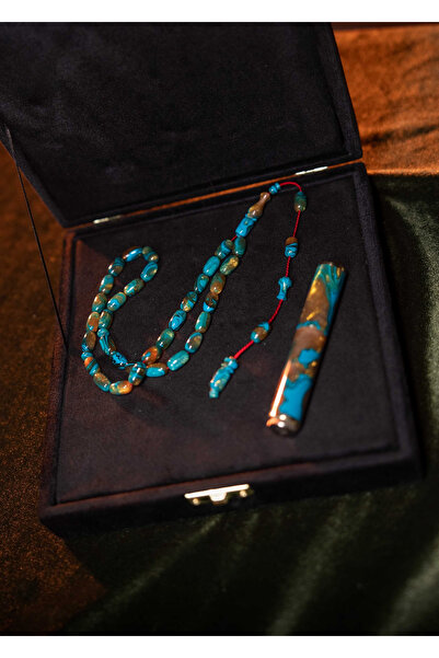 Caka Prayer Beads & Lighter Set - Turquoise