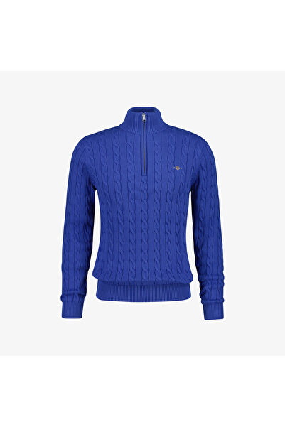 Gant Erkek Mavi Regular Fit Kazak