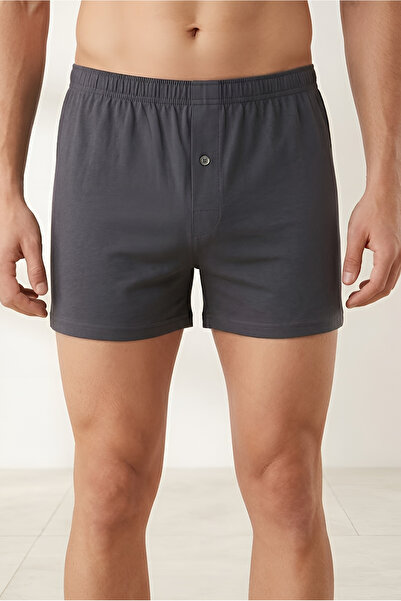 CottonVia 6 Pieces, Towel Waistband, Buttoned Men's Boxer Briefs, 100% Cotton...