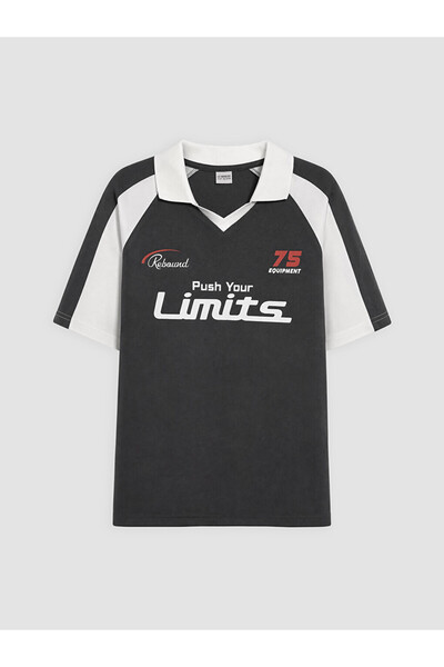 LC Waikiki Men's T-Shirt with Devrik Roba Collar and Print from Uzg Store for...