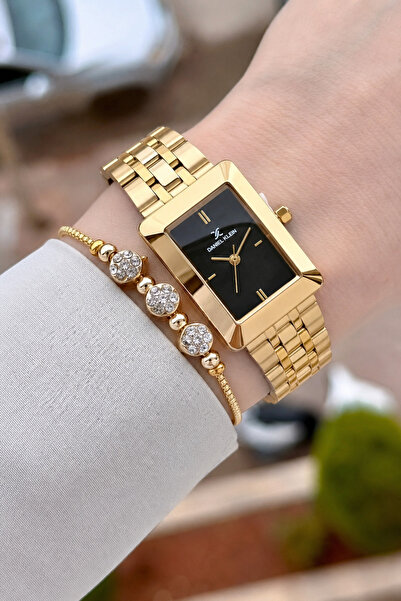 Daniel Klein Black Dial Gold Color Same as Pictured 22 mm Women's Wristwatch ...