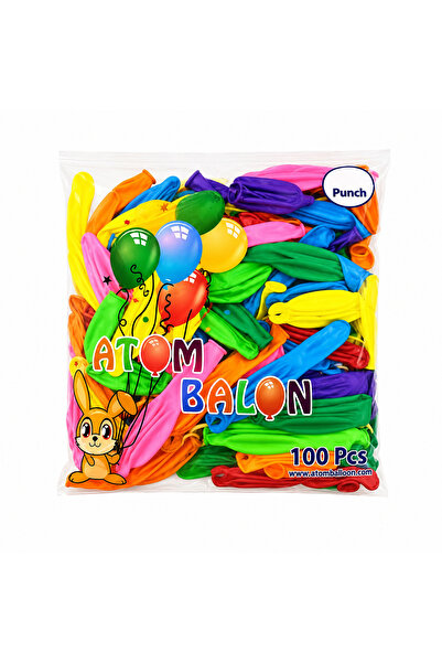Zâna Casei Set de 100 de baloane din latex multicolore, 45 cm