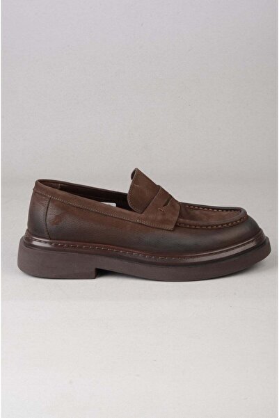 SEÇ KUNDURA Seç Nola Genuine Leather Men's Shoes Brown Nubuck