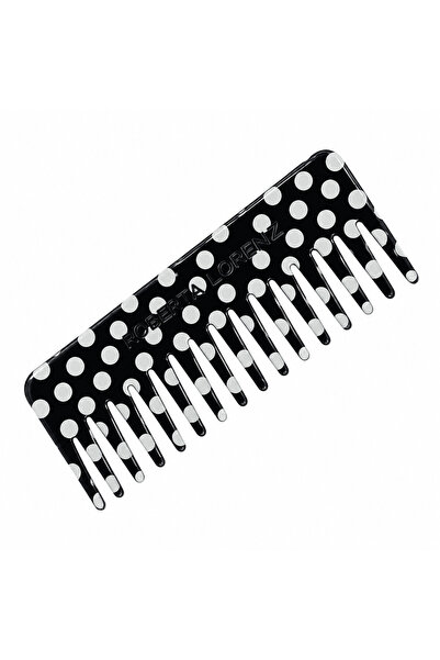 Roberta Lorenz Polka Dot Hair Comb Premium Acetate Wide Tooth Comb 15 cm