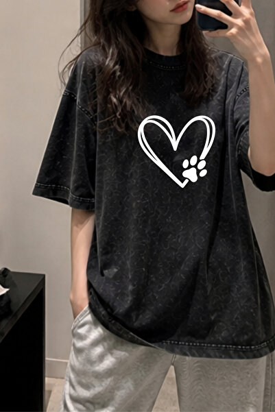 Prekarya design Unisex Oversize Vintage Washed Street Style Street Fashion Co...
