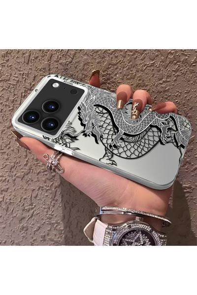 CHICASELUX iPhone 17 Pro Compatible High-Quality Chinese Style Black and Whit...