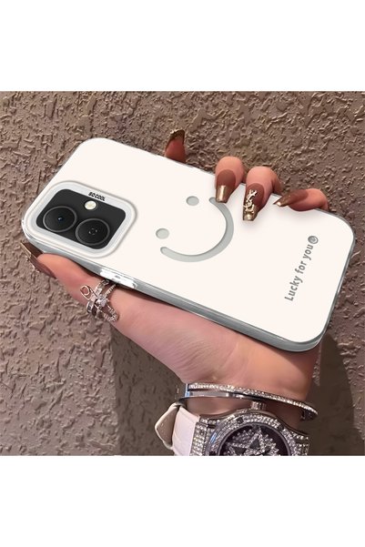 CHICASELUX Tecno Spark Go 2 Compatible Simple Written Smiley Face Case, Ins S...