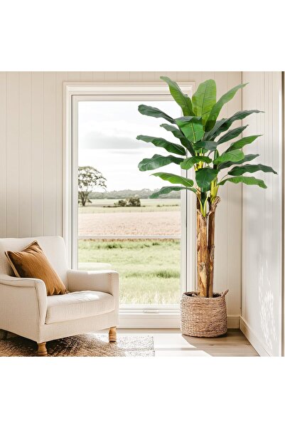 Garvee Artificial Tree Thick Trunk Regular Banana Leaf - Practical, Green, Ex...