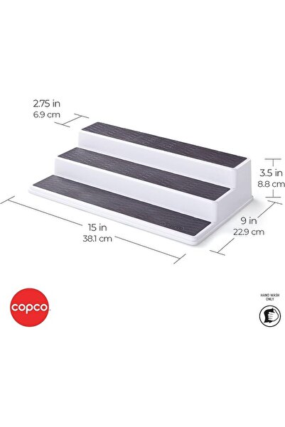 Copco منظم توابل ثلاثي الطبقات غير قابل للانزلاق، خزانة مطبخ، مقاس 10 بوصات، ...