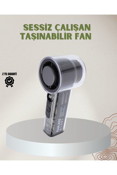 markentegra 100 Kademeli Ayarlanabilir Mini Fan | Dijital Ekranlı Serinletici