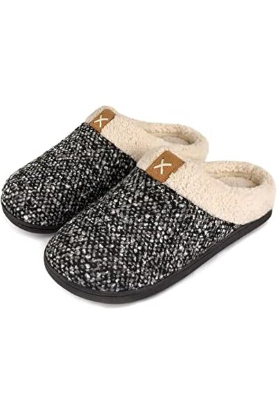 GENERAL ULTRAIDEAS Men's Cozy Memory Foam Slippers with Fuzzy Plush Wool-Like...
