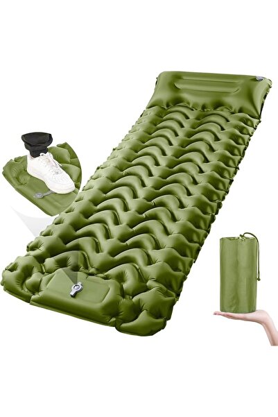 GENERAL Sleeping Pad, Ultralight Inflatable Sleeping Pad for Camping, Built-i...