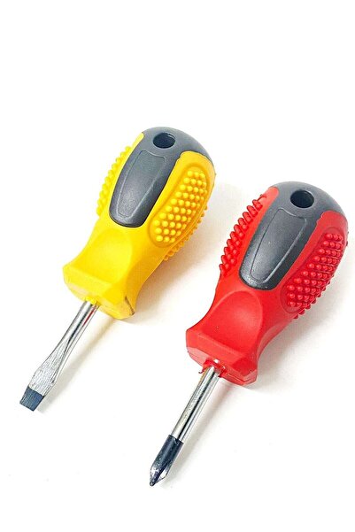 Generic 2 Piece Screwdriver Set Phillips Short Flat Screwdriver