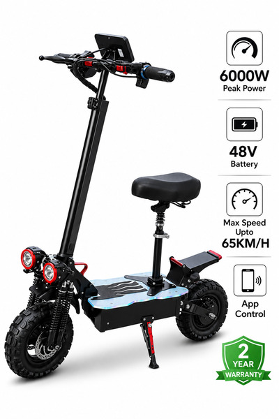 Ummelia Speedfold X2 PRO Foldable Adult Electric Scooter 6000W| 48V Battery|U...