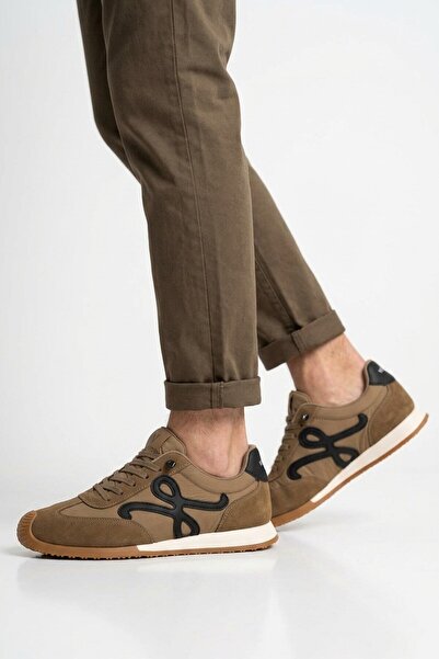 Voyager Camel Laced Memory Comfortable Sole Retro Men's Casual Shoes Sneaker ...