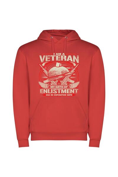 iLovePrints Proud Veteran's Glamorous Declaration Φούτερ με κουκούλα σε χρώμα...