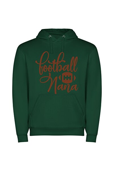 iLovePrints Mama's Gridiron Glory Φούτερ με κουκούλα σε χρώμα Πράσινο