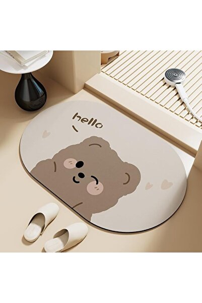 GENERAL Welcome Door Mat Half Round Area Rug Cute Sun Printing Door Mat Outdo...