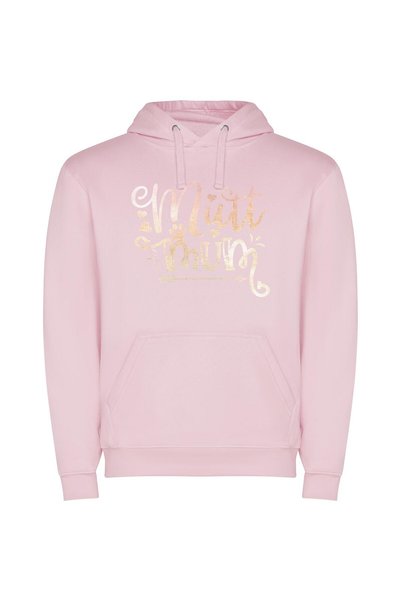 iLovePrints Yearning Flourish Φούτερ με κουκούλα σε χρώμα Ροζ