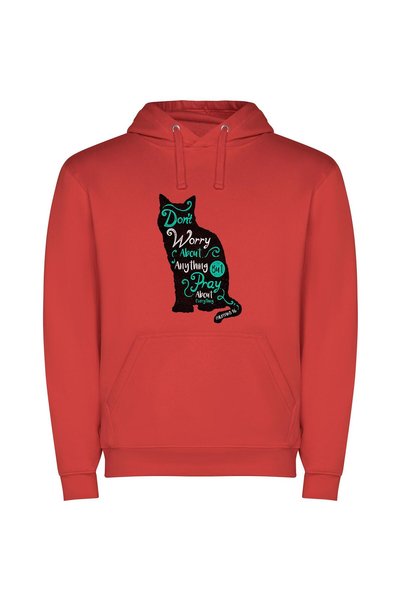 iLovePrints Solely Playful: Worried-Free Wonders Φούτερ με κουκούλα σε χρώμα ...