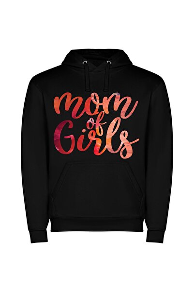 iLovePrints Moms and Their Girls Φούτερ με κουκούλα σε χρώμα Μαύρο