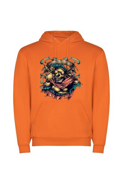 iLovePrints Skull Guardians: Tattoo Masterpiece Φούτερ με κουκούλα σε χρώμα Π...