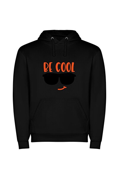 iLovePrints Cool Shades Φούτερ με κουκούλα σε χρώμα Μαύρο