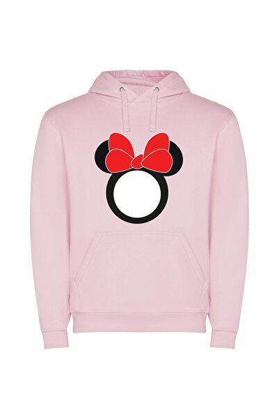 iLovePrints Mouse Magic Elegance Φούτερ με κουκούλα σε χρώμα Ροζ
