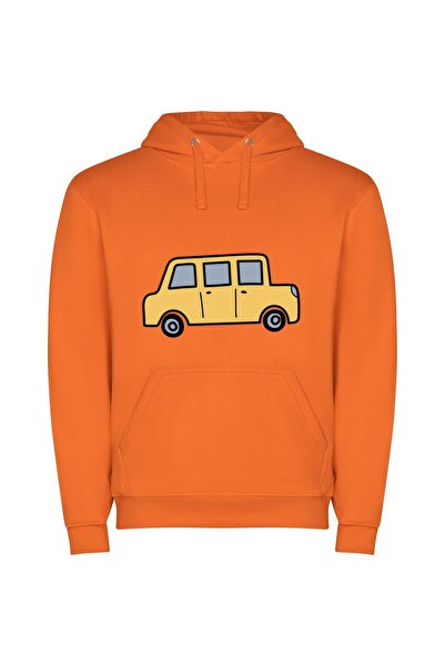 iLovePrints Sunny Speedster Spotlight: Radiant Yellow Ride Φούτερ με κουκούλα...