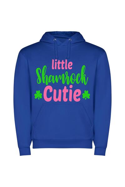 iLovePrints Little Shamrock Darling Φούτερ με κουκούλα σε χρώμα Μπλε