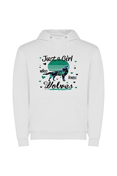 iLovePrints Fancy Whimsy: Adobe Illustrator Φούτερ με κουκούλα σε χρώμα Λευκό