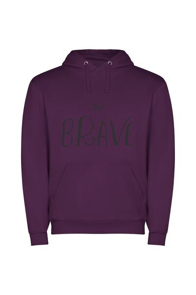 iLovePrints Brave Girl's Magical Art Φούτερ με κουκούλα σε χρώμα Μωβ