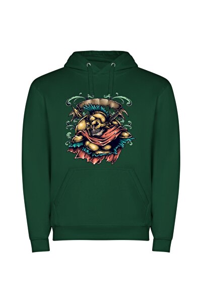 iLovePrints Skull Guardians: Tattoo Masterpiece Φούτερ με κουκούλα σε χρώμα Π...