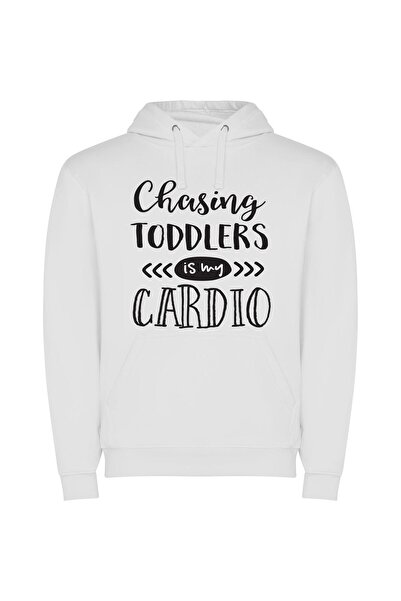 iLovePrints Toddler's Sassy Fitness Journey Φούτερ με κουκούλα σε χρώμα Λευκό