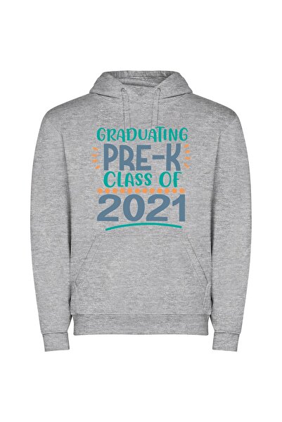 iLovePrints 2021 Pre-K Grad: Future Seniors Φούτερ με κουκούλα σε χρώμα Γκρι
